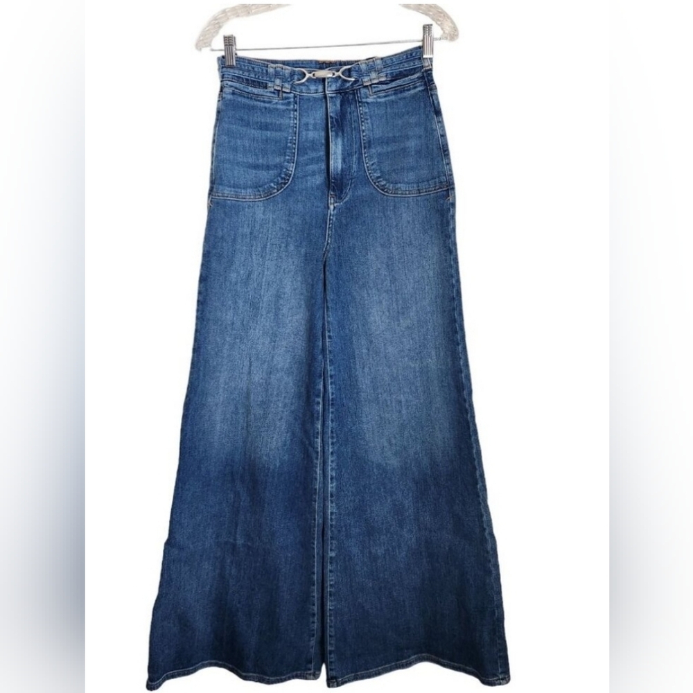 NWOT Pilcro wide leg high rise jeans